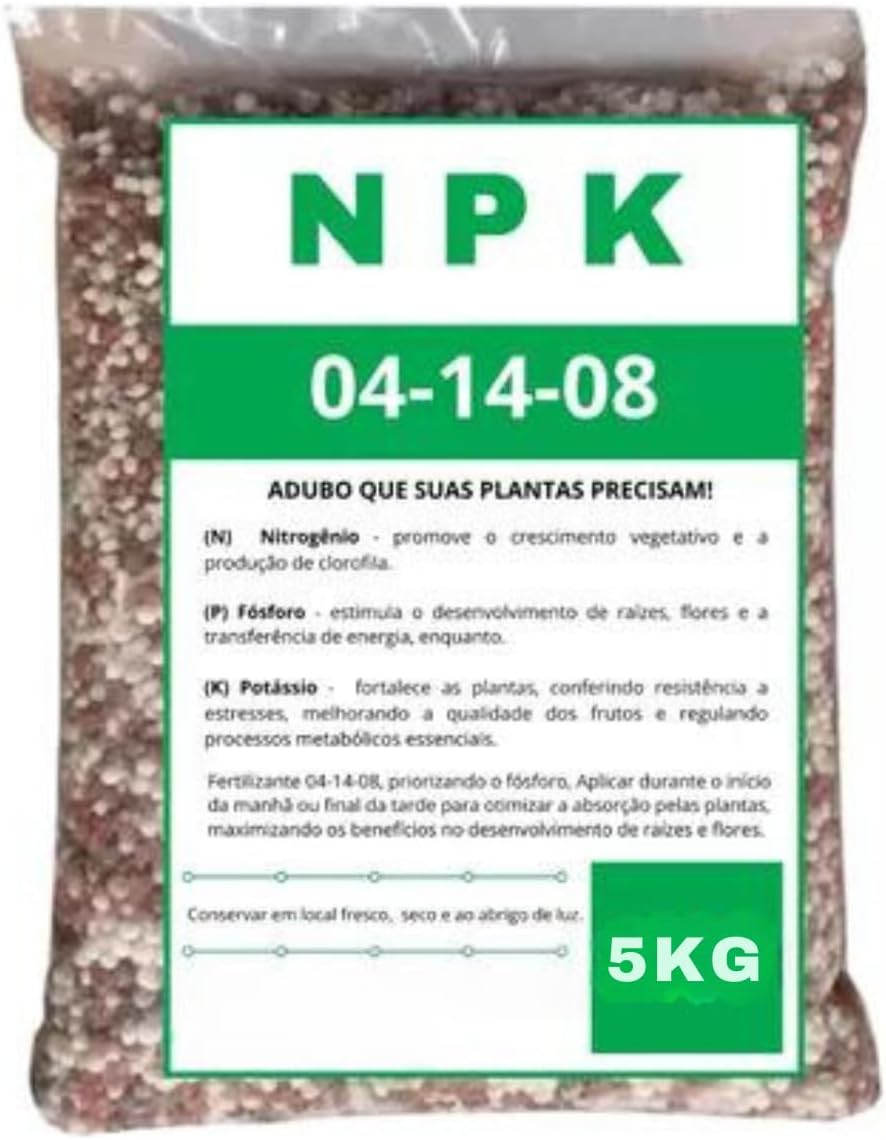 Adubo Fertilizante NPK 04.14.08 Pacote 5kg 